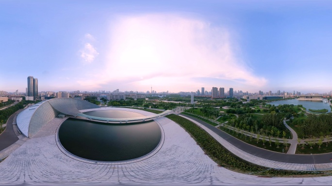 天津文化中心航拍VR全景视频