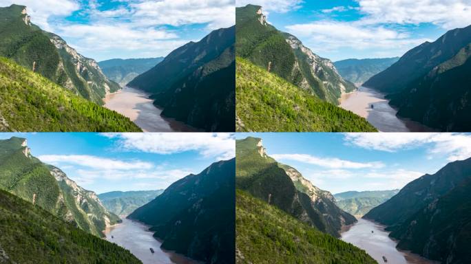 长江三峡重庆奉节瞿塘峡延时