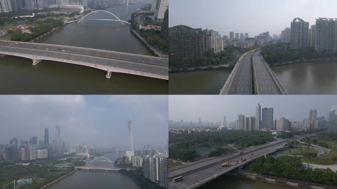 广州海珠疫情 广州大桥 封桥 封城