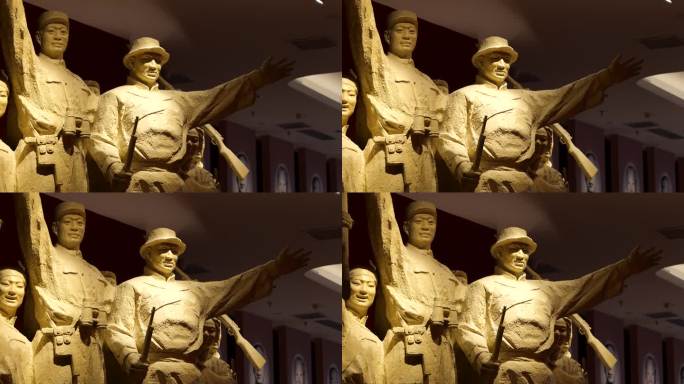 大青山抗日战士雕塑