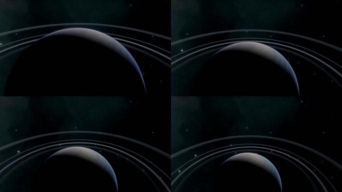 星际星云地球球体轨道旋转转动视频素材