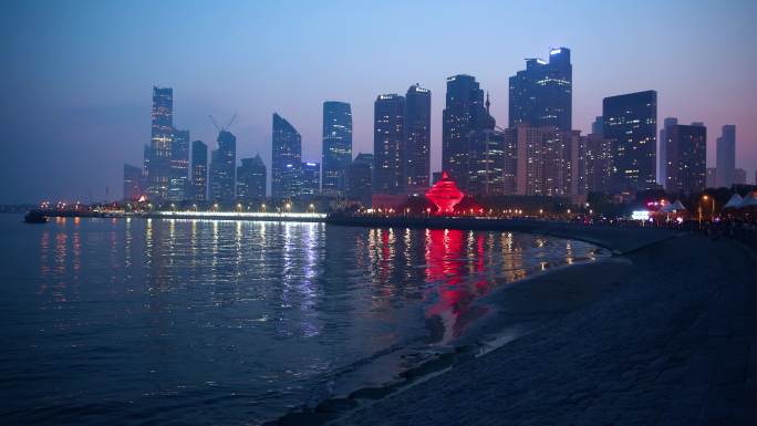 青岛城市之夜，中国