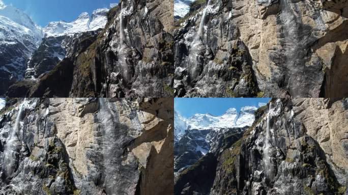 梅里雪山雨崩徒步航拍风光