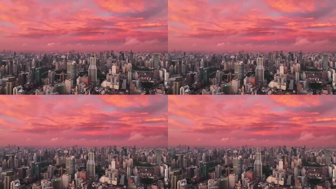 上海市中心绝美日出