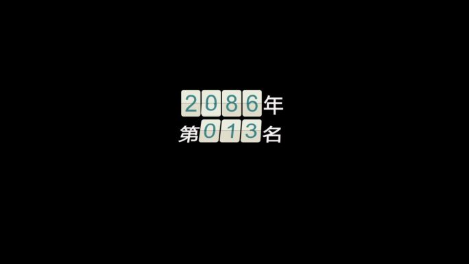 简约翻牌文字说明AE模板