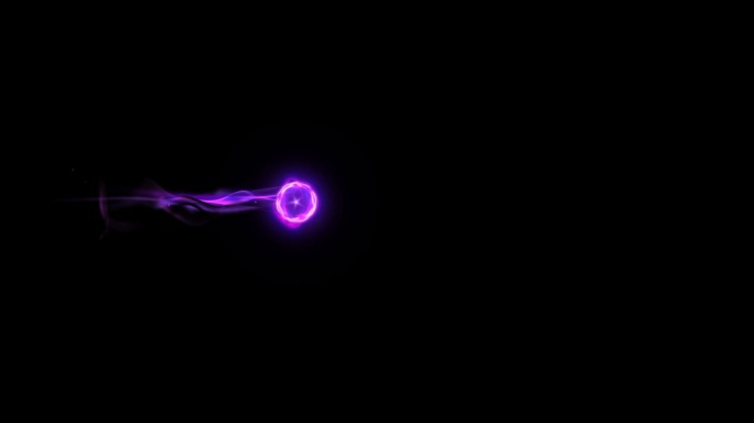 2k火焰紫色能量球特效素材