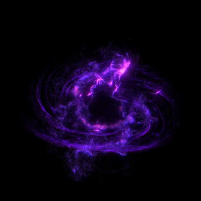 2k黑洞循环毁灭漩涡能量特效素材