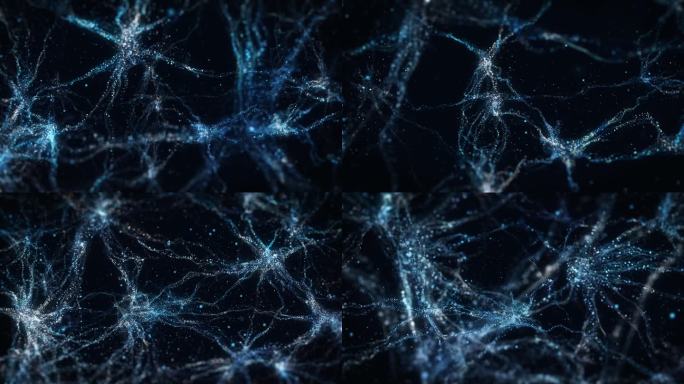 脑电波神经元网络视频素材