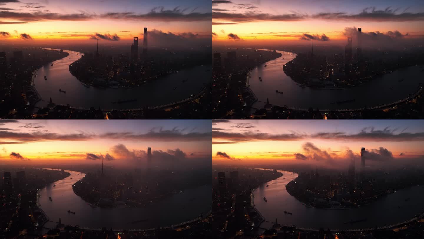 上海绝美天空日出