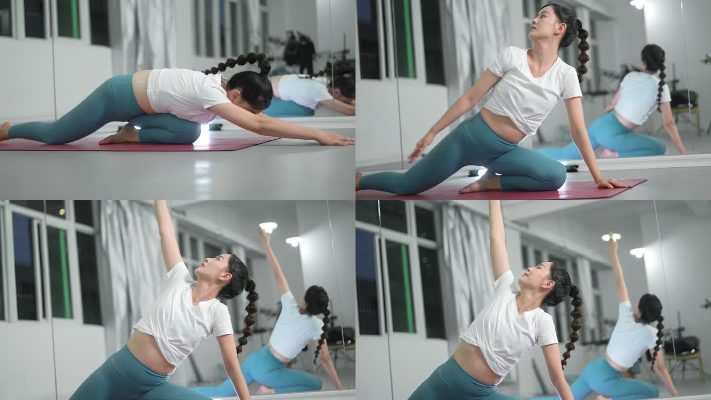 练瑜伽的女子
