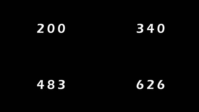 数字变化数字增长