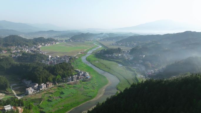 4K邵阳隆回农村航拍