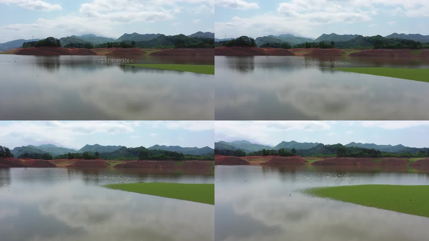 航拍 山水 风景 素材 景区