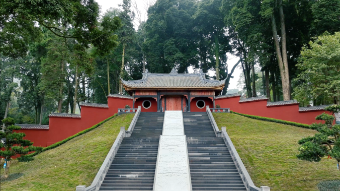 千年古刹云峰寺古树公园大气古朴山门