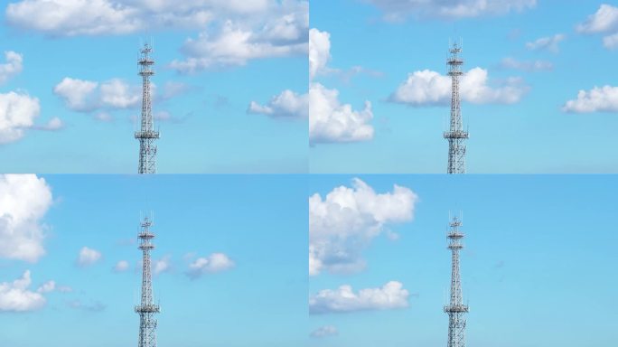 信号铁塔延时移动联通电信5G信号塔基站塔