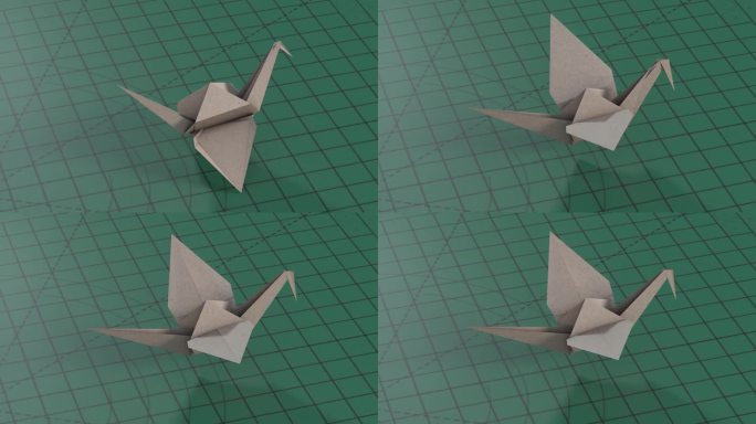 千纸鹤3D模型