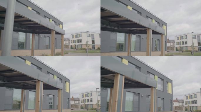 英国中学建筑外部实拍教学楼图书馆现代化