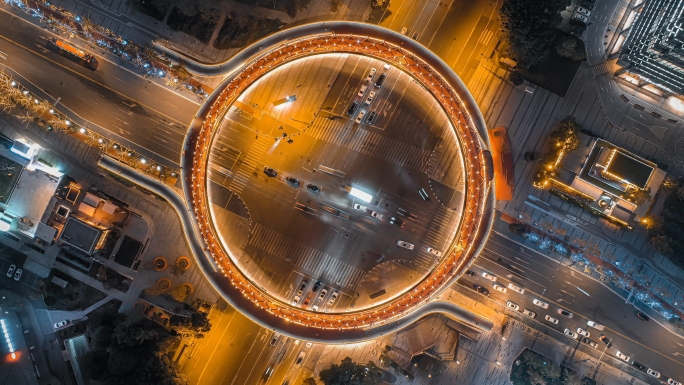 成都地标建筑夜景航拍合集（10段）