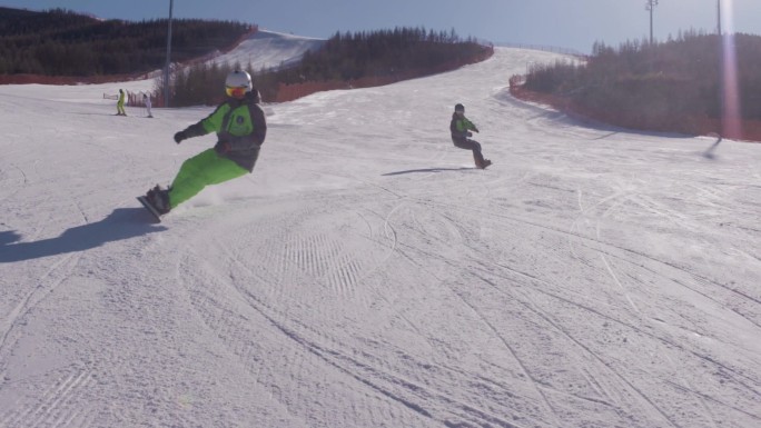 冬奥会滑雪视频素材