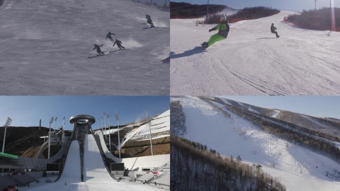 冬奥会滑雪视频素材