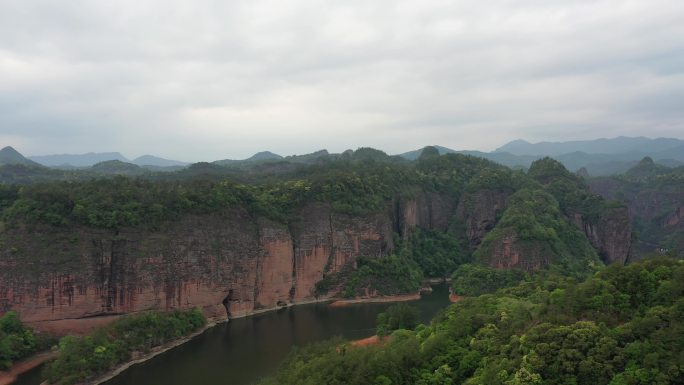 航拍 山水 风景 素材 景区