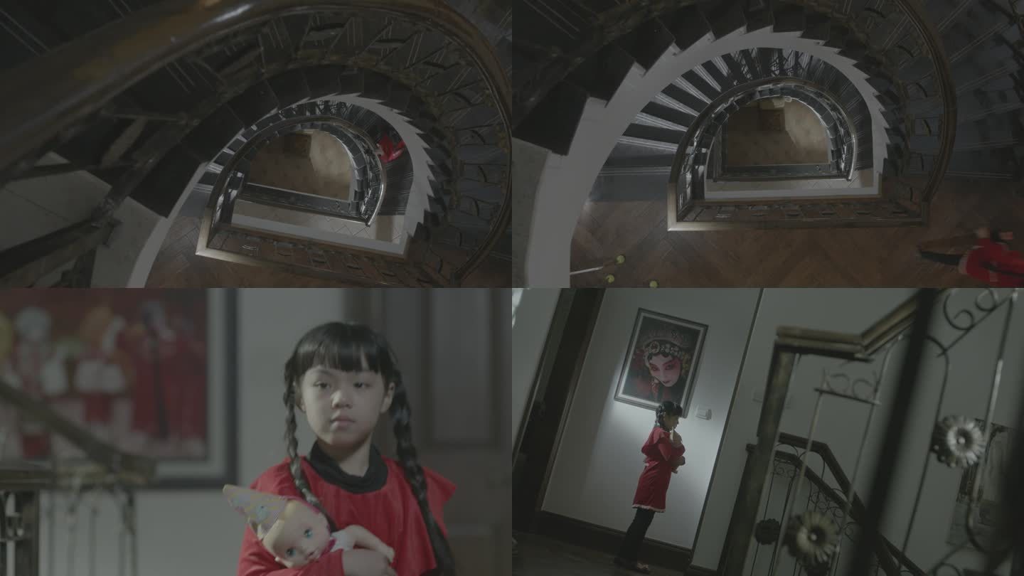 小女孩爬楼梯发现秘密 2K
