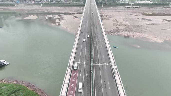 疫情重庆桥梁红岩村大桥嘉华大桥空场景