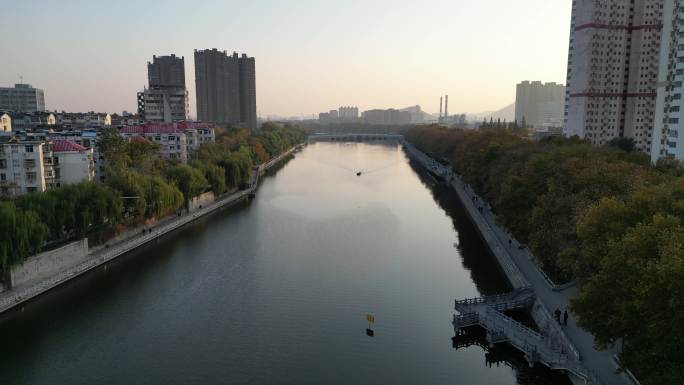 航拍徐州黄河故道显红岛公园-HDR