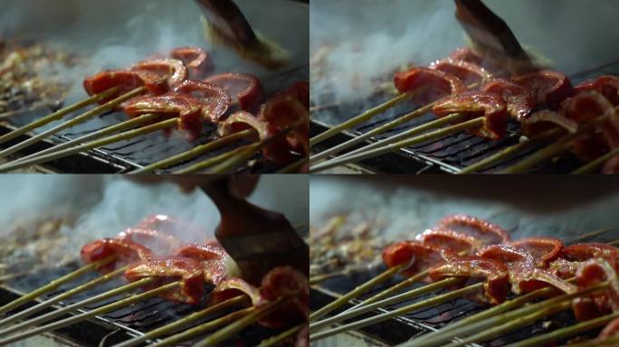 烤红椒羊肉串