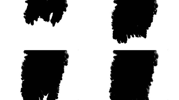 墨滴流飞溅污渍泄漏扩散流洒满屏幕