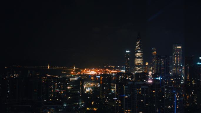 深圳城市夜色都市夜色夜晚灯火璀璨视频素材