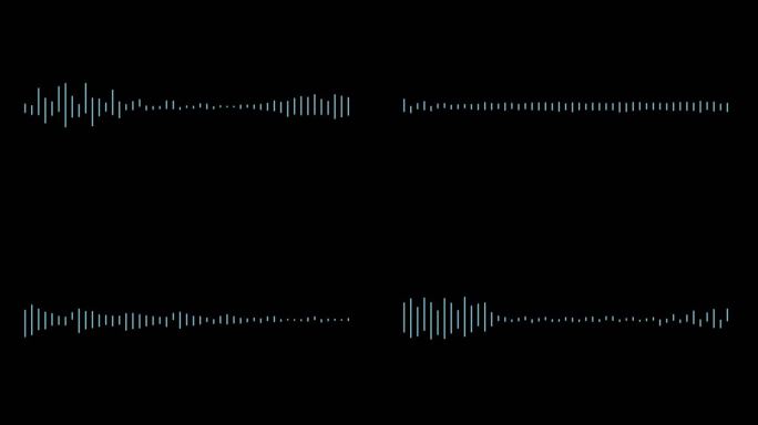 音频波形来自。声谱，数字取证。抽象音乐波动。未来声波可视化。合成音乐技术示例。调整打印。频率失真。4