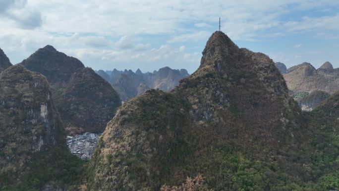 桂林阳朔秋景航拍