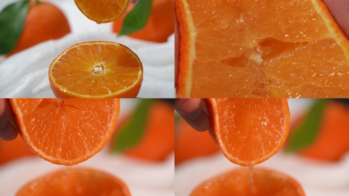 橙汁橙子红美人果橙果冻橙柑橘