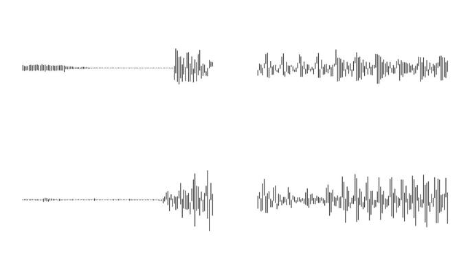 音频波形来自。声谱，数字取证。抽象音乐波动。未来声波可视化。合成音乐技术示例。调整打印。频率失真。4