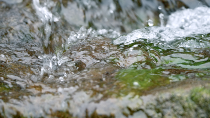 4K多段溪流溪水泉水白酒水