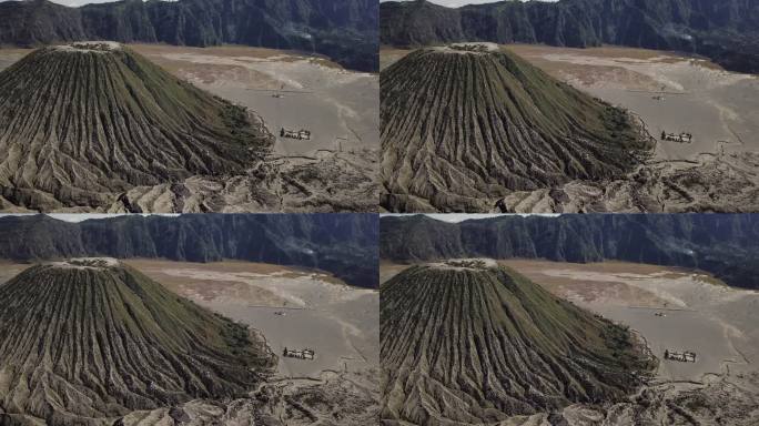 4K UHD鸟瞰无人机拍摄印度尼西亚布罗莫山