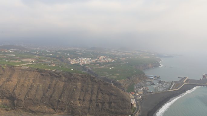 Tazacorte Views From Mirador de la Punta，时间流逝视频。20