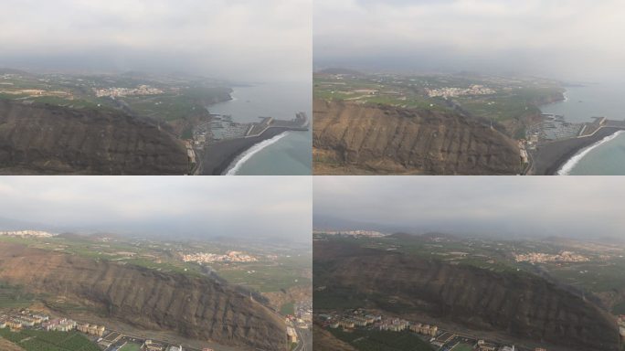 Tazacorte Views From Mirador de la Punta，时间流逝视频。20