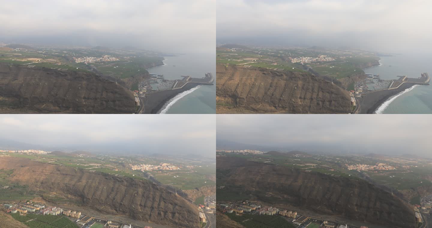 Tazacorte Views From Mirador de la Punta，时间流逝视频。20