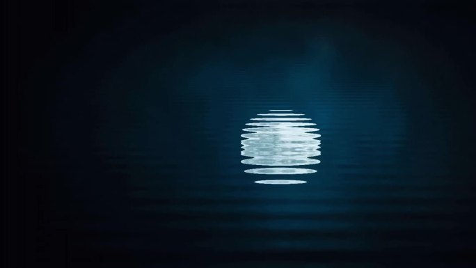 月亮水面倒影