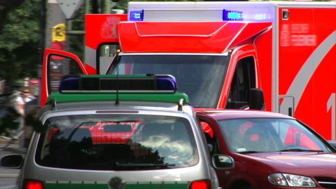 救护车-德国交通事故
