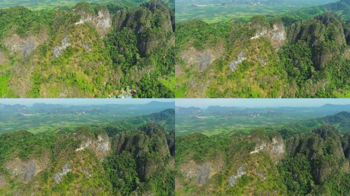 克拉比省老虎洞山Templei鸟瞰图