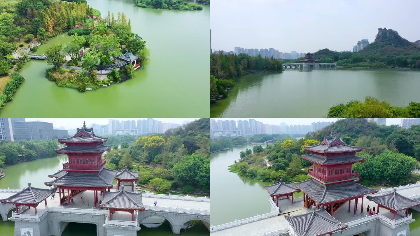 4k航拍桂林山水公园