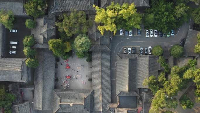 四川省成都市龙泉驿区石经寺航拍