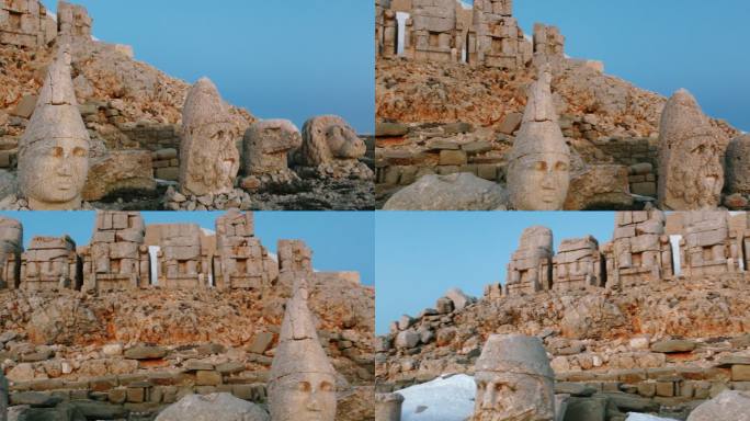 日出时的Nemrut山-Nemrut Dağı4K无人机视频