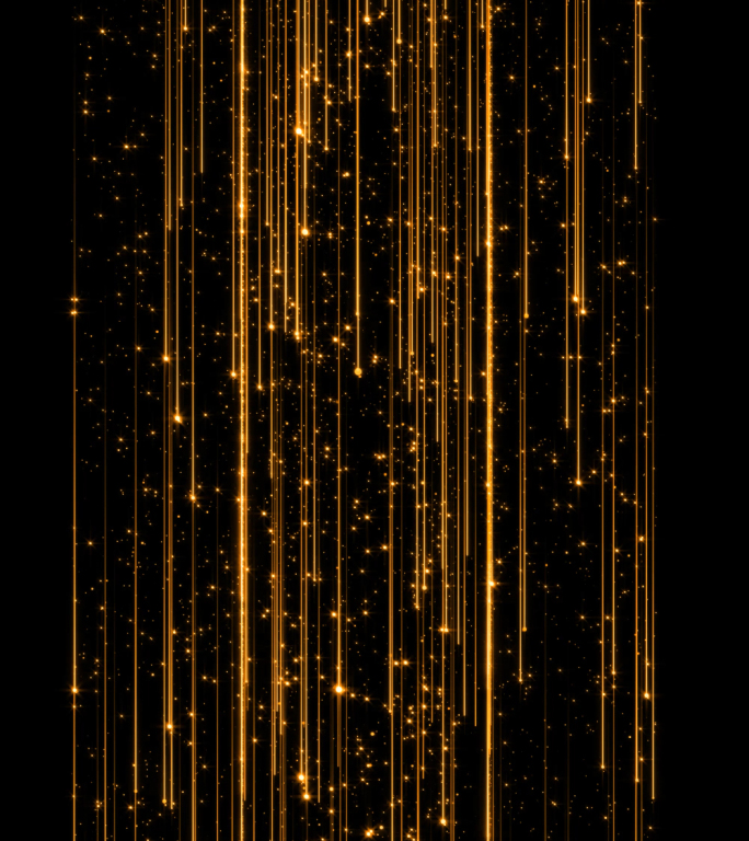 金色粒子线条