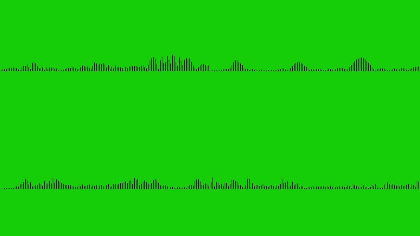 音频波形来自。声谱，数字取证。抽象音乐波动。未来声波可视化。合成音乐技术示例。调整打印。频率失真。4