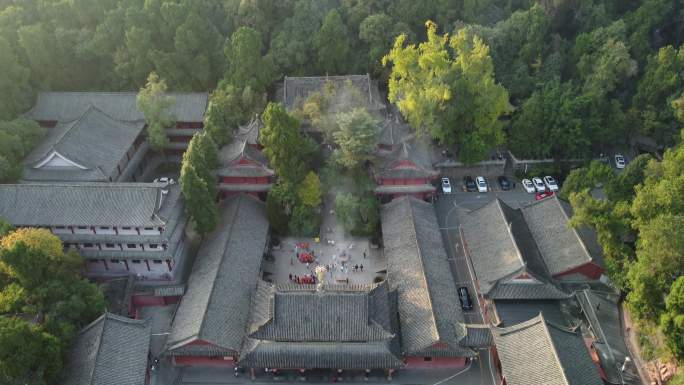 四川省成都市龙泉驿区石经寺航拍