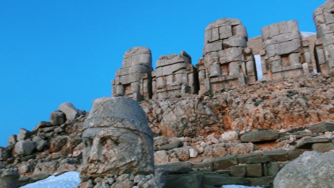 日出时的Nemrut山-Nemrut Dağı4K无人机视频